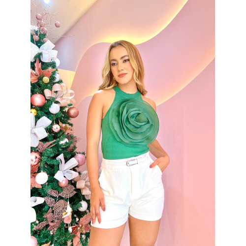 Blusa Flor - TAM UN Blusa Flor - TAM UN