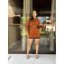 Vestido Com Cinto - TAM M Vestido Com Cinto - TAM M