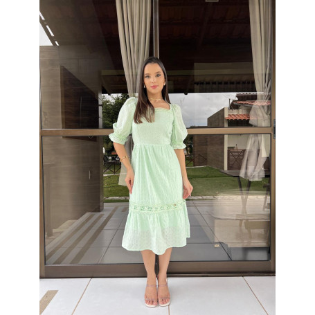 Vestido Cambraia - TAM P