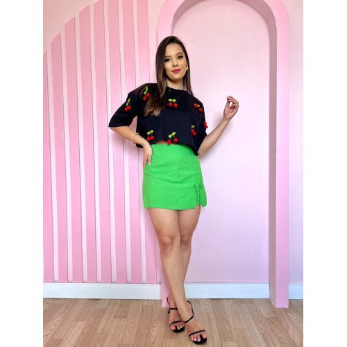 Cropped Cereja - TAM M