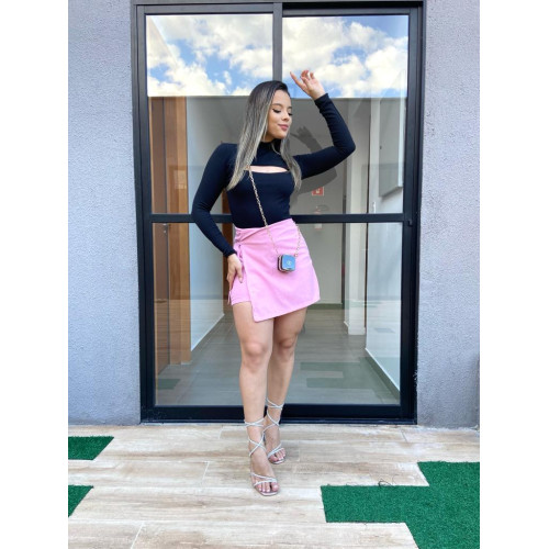 Short Rosa Linho Short Rosa Linho